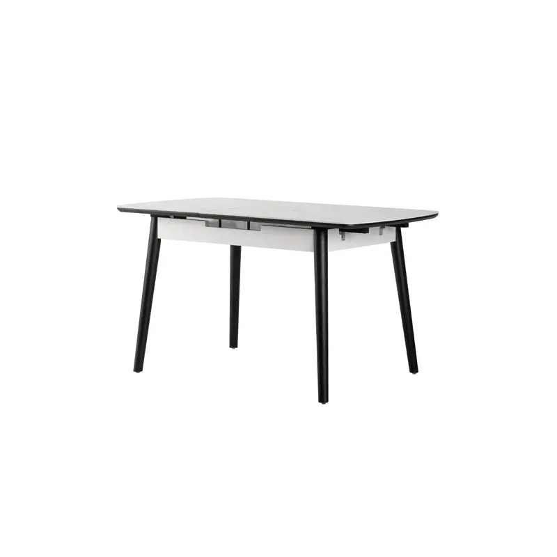 Molly Extension Dining Table Snow White Ceramic