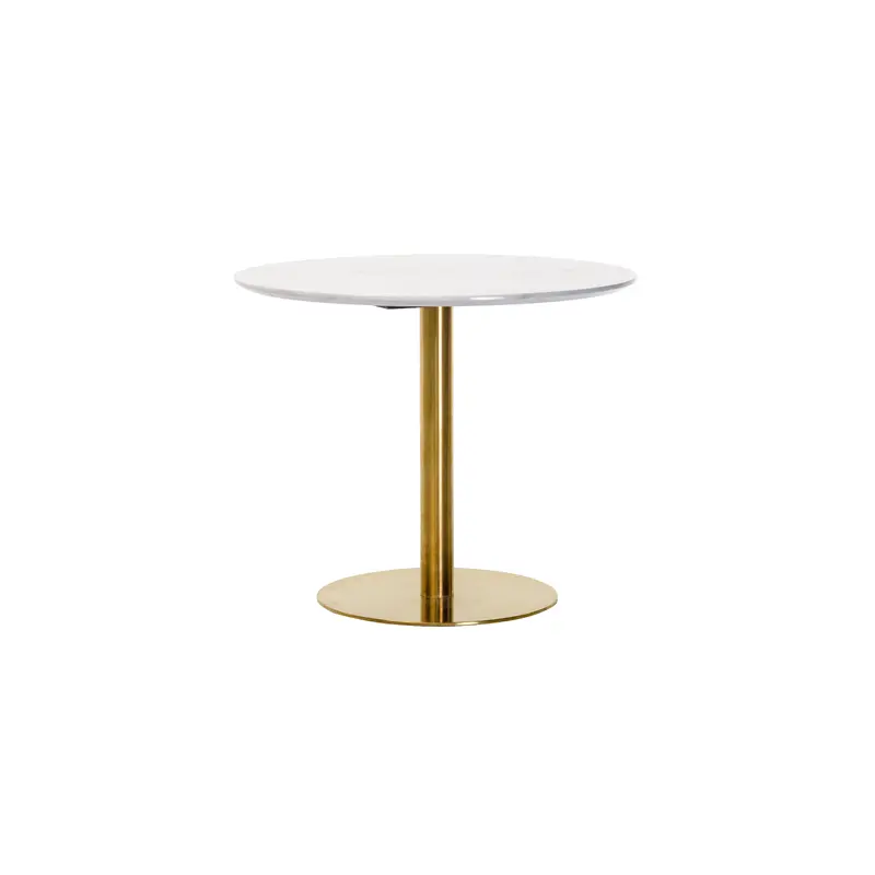 Olivia Dining Table Marble Effect White Agaria