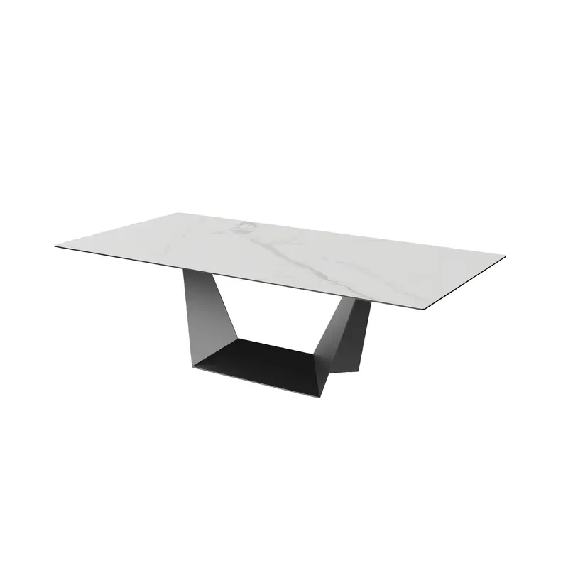Serenity Fixed Dining Table Marmo Ceramic