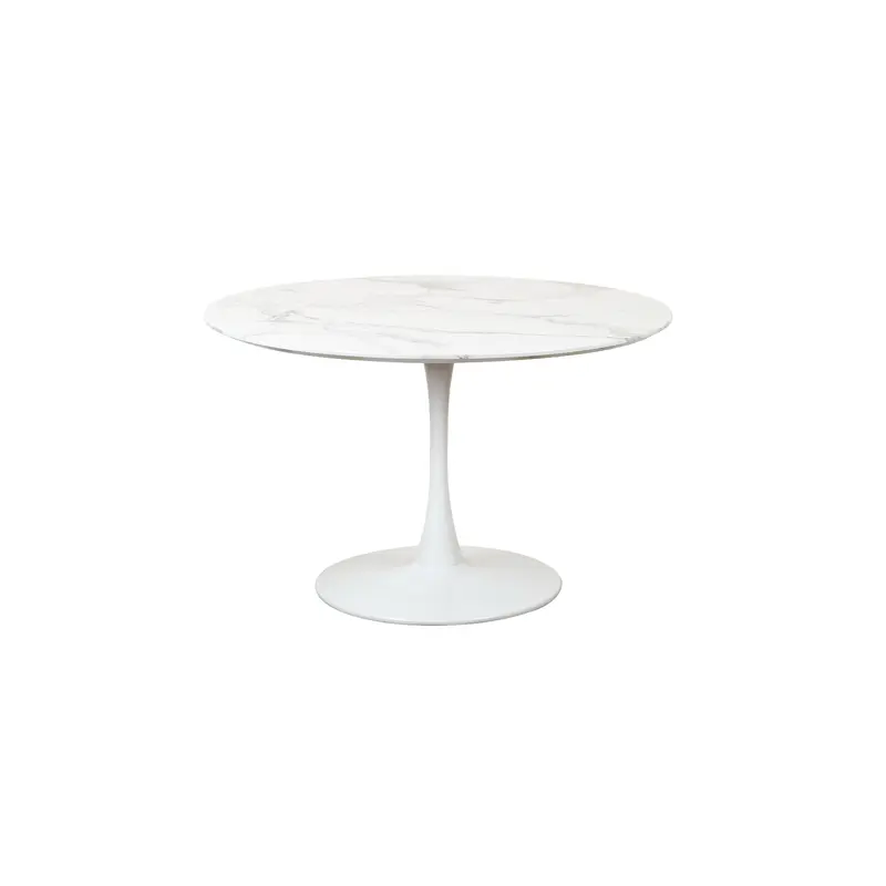 Leah Dining Table Marble Effect White Sevella