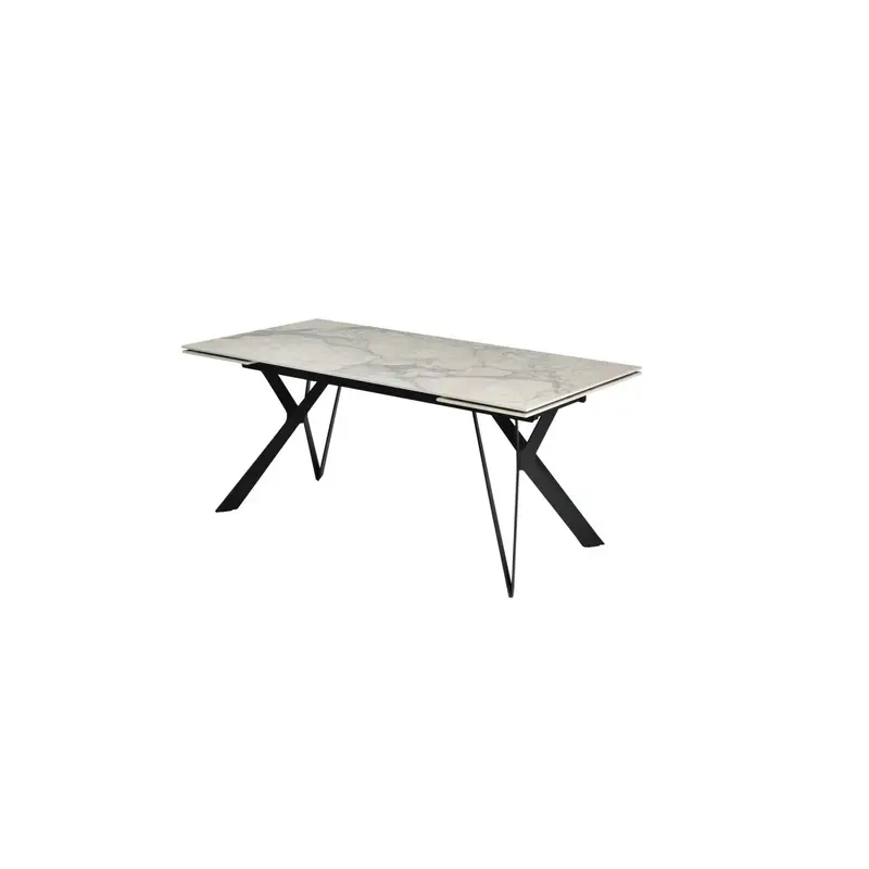 Cynthia Extension Dining Table Cloudy Ceramic