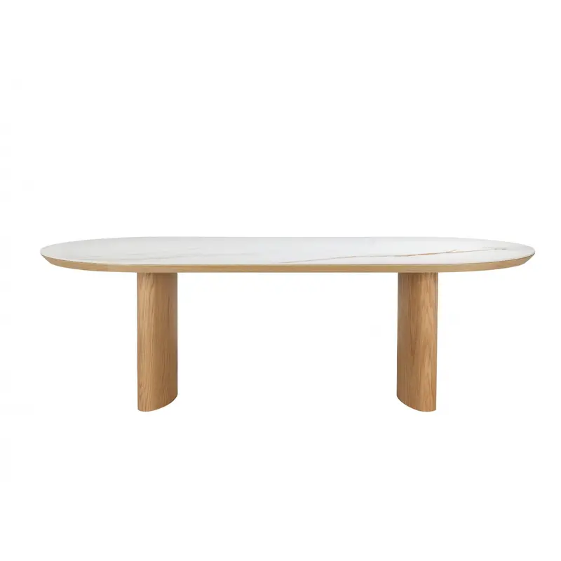 Lucano Dining Table Natural With Ceramic