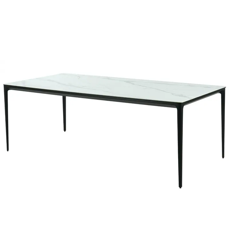 Magnus Large Dining Table White Marble