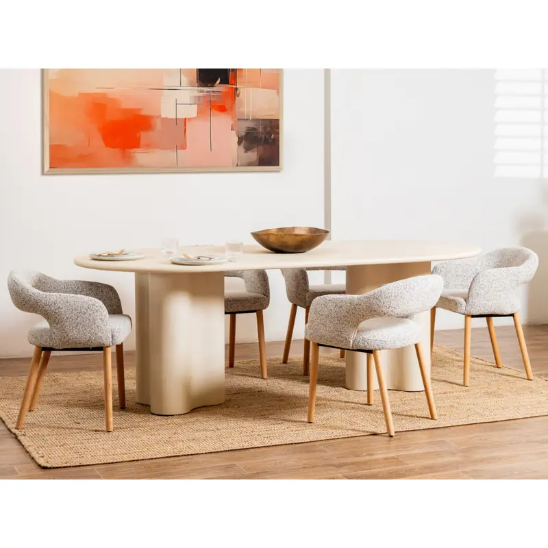 Coastel Dining Table Pebble