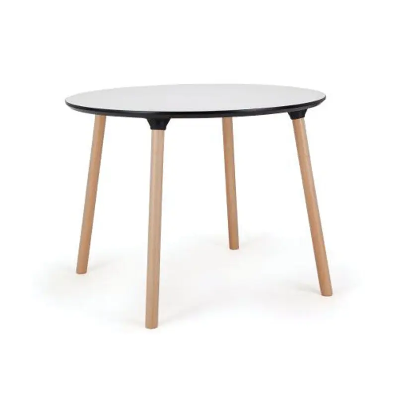 Massa Table Round 100cm Diameter Natural Ash Legs / White