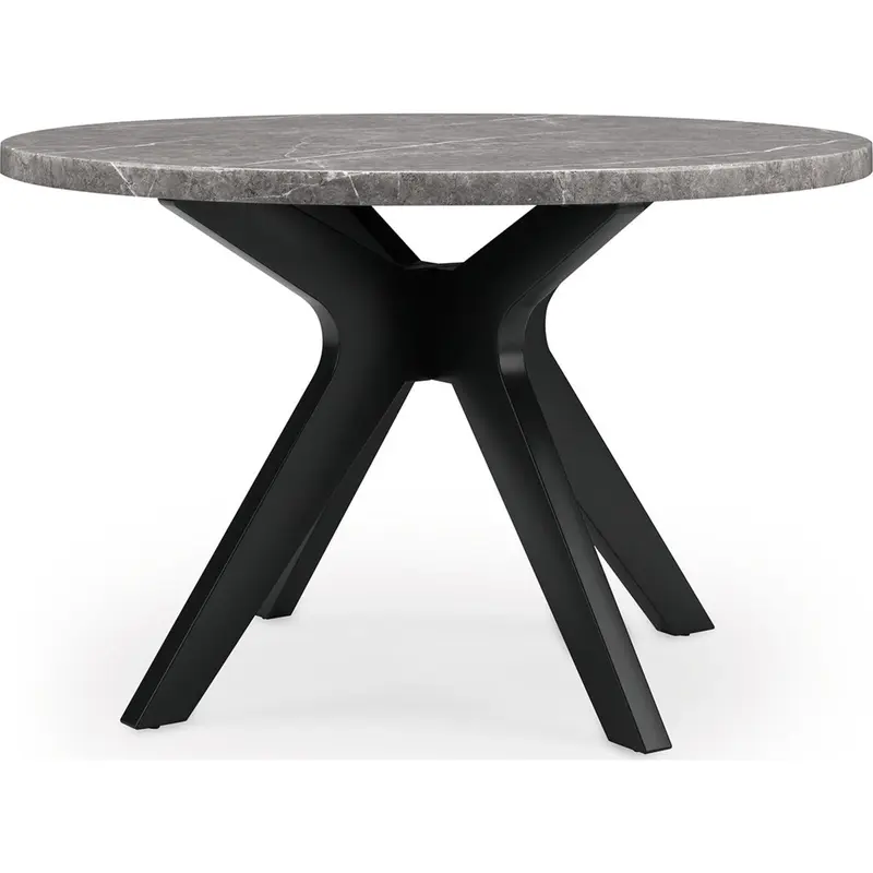 Glinari Dining Table - Taupe/Black - (D476-15)
