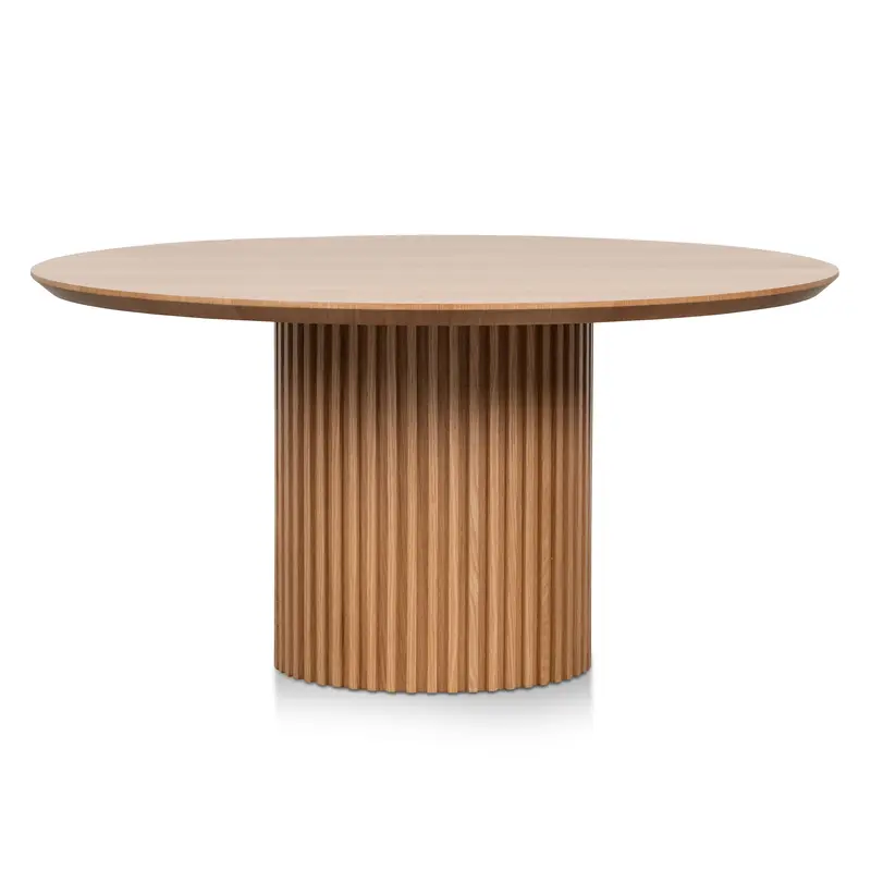 Ex Display - CDT6985-CN 1.5m Wooden Round Dining Table - Natural