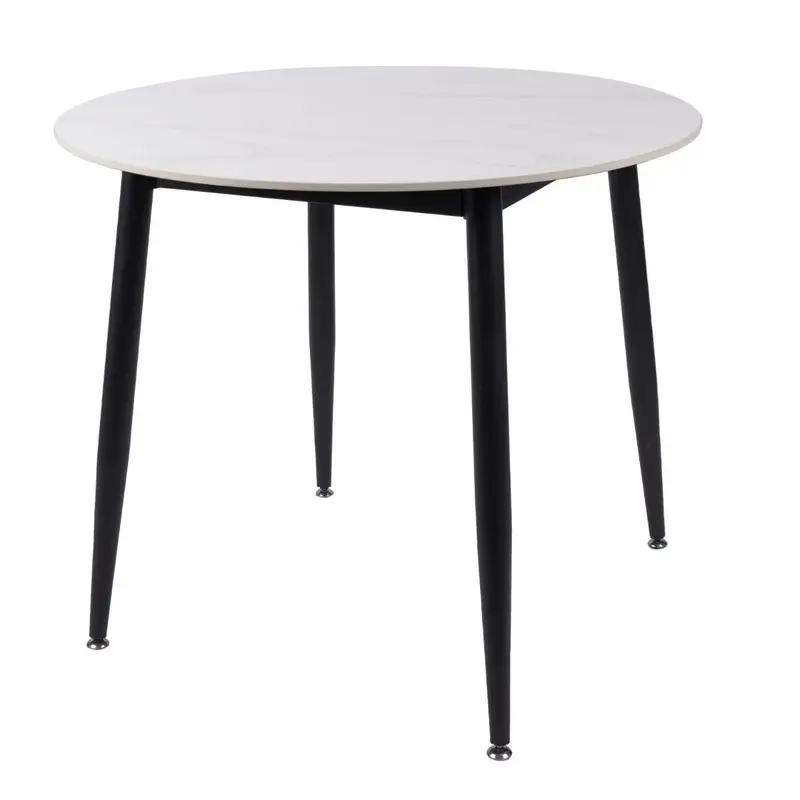 Fiore 90Cm Diameter White Marble/Sintered Stone Top Table