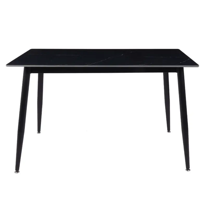 Fiore 120 X 70 Black Marble/ Sintered Stone Top Table