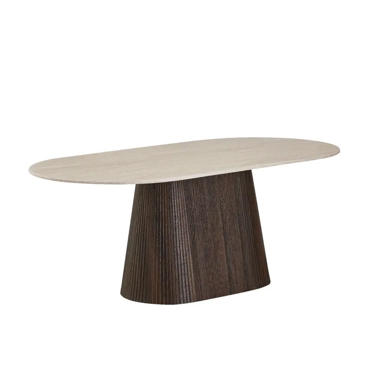 Carter Dining Table Travertine