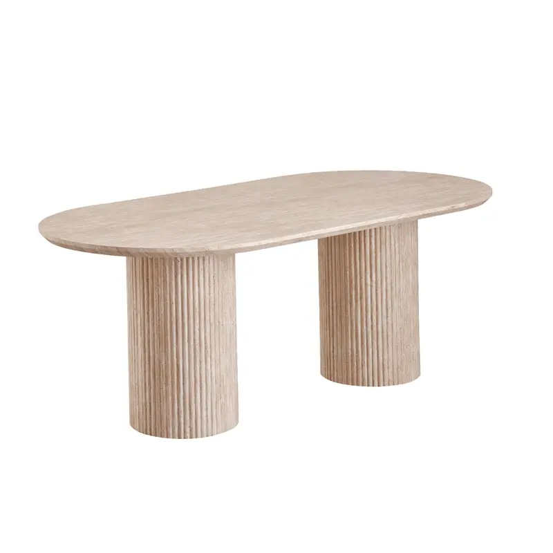 Mason Dining Table Limestone