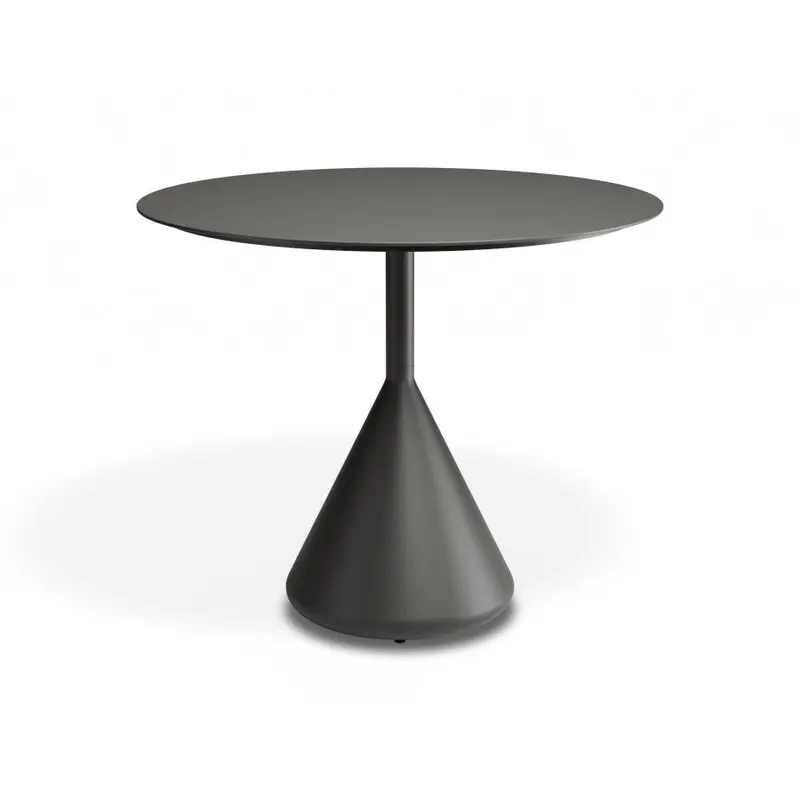 Kora Cafe Table 90cm Dia - Outdoor - Charcoal