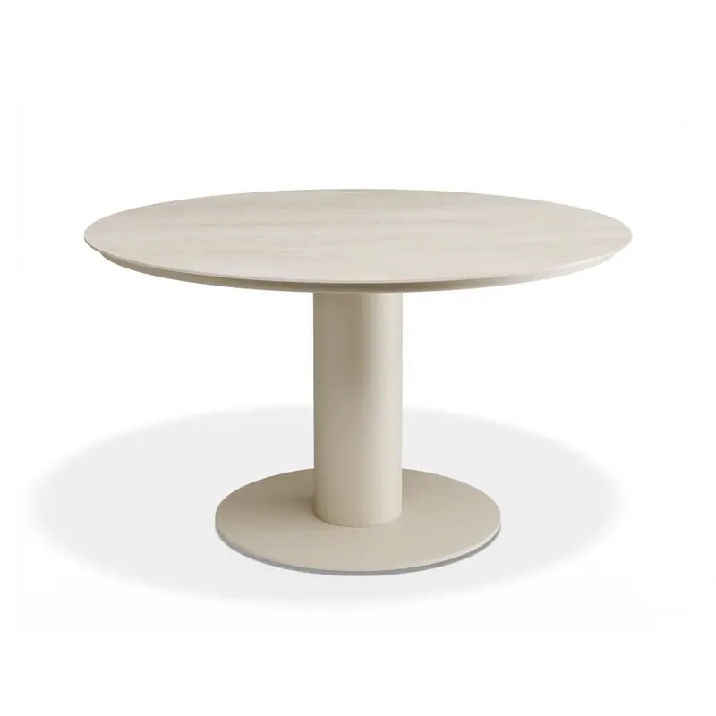 Loma LOW Dining Table Latte 120cm - Outdoor - Dune Ceramic Top