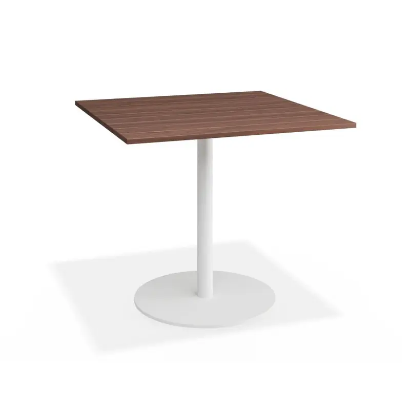 Roku Spotted Gum Cafe Table - Outdoor - White - 85 x 85cm Top