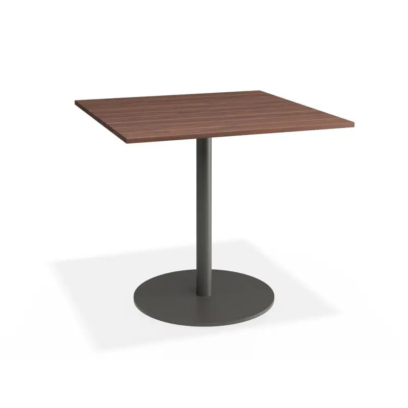 Roku Spotted Gum Cafe Table - Outdoor - Charcoal - 85 x 85cm Top