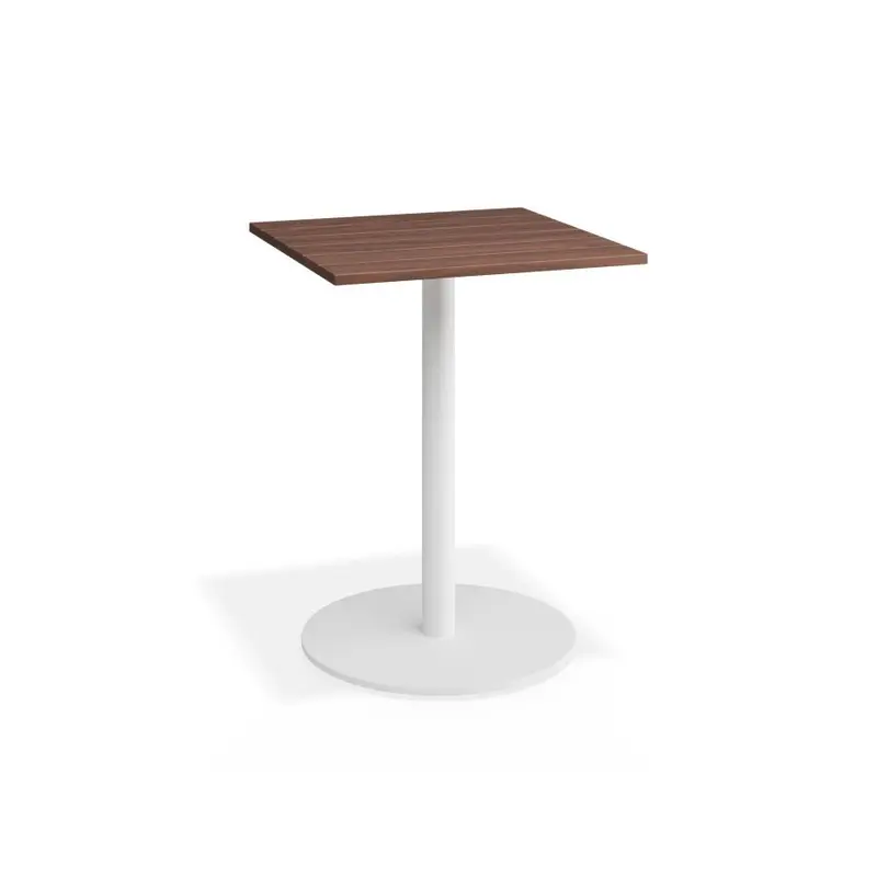Roku Spotted Gum Cafe Table - Outdoor - White - 56.5 x 56.5cm Top
