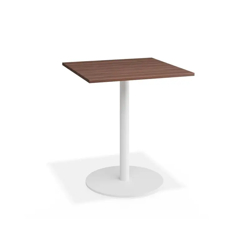 Roku Spotted Gum Cafe Table - Outdoor - White - 75.5 x 75.5cm Top