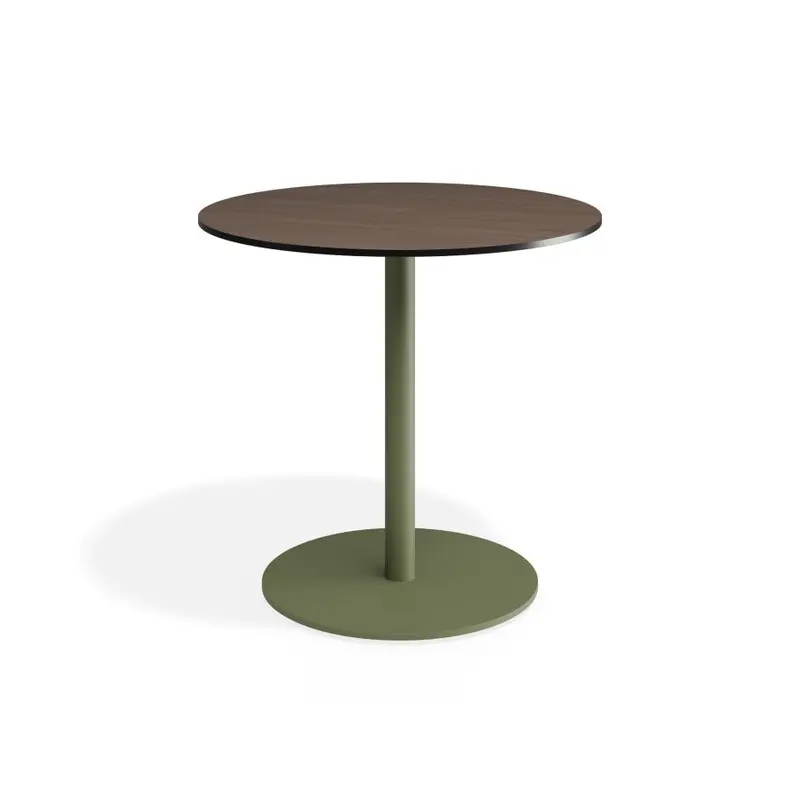 Roku Solara Compact Laminate Cafe Table - Outdoor - Eucalyptus Green - 80 Dia