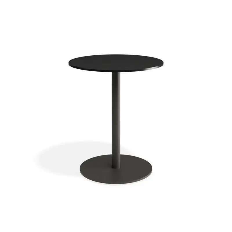 Roku Solara Compact Laminate Cafe Table - Outdoor - Charcoal - 65 Dia Top