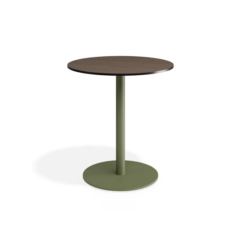 Roku Solara Compact Laminate Cafe Table - Outdoor - Eucalyptus Green - 70 Dia Top