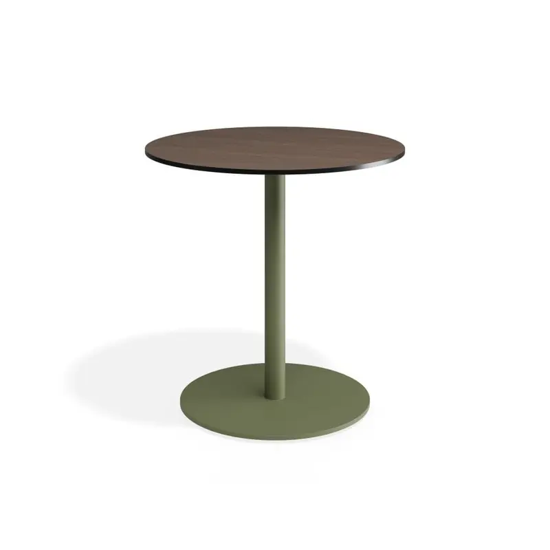 Roku Solara Compact Laminate Cafe Table - Outdoor - Eucalyptus Green - 75 Dia Top