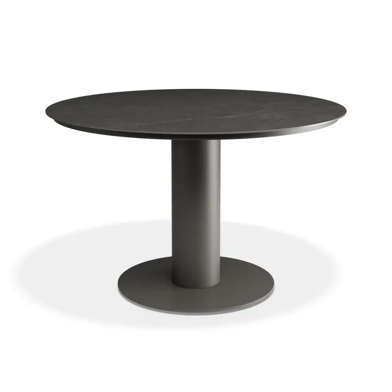 Loma Dining Table Charcoal 120cm - Outdoor - Basalt Ceramic Top