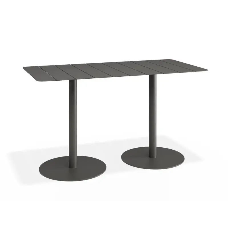 Roku Rectangle Cafe Table - Outdoor - Charcoal