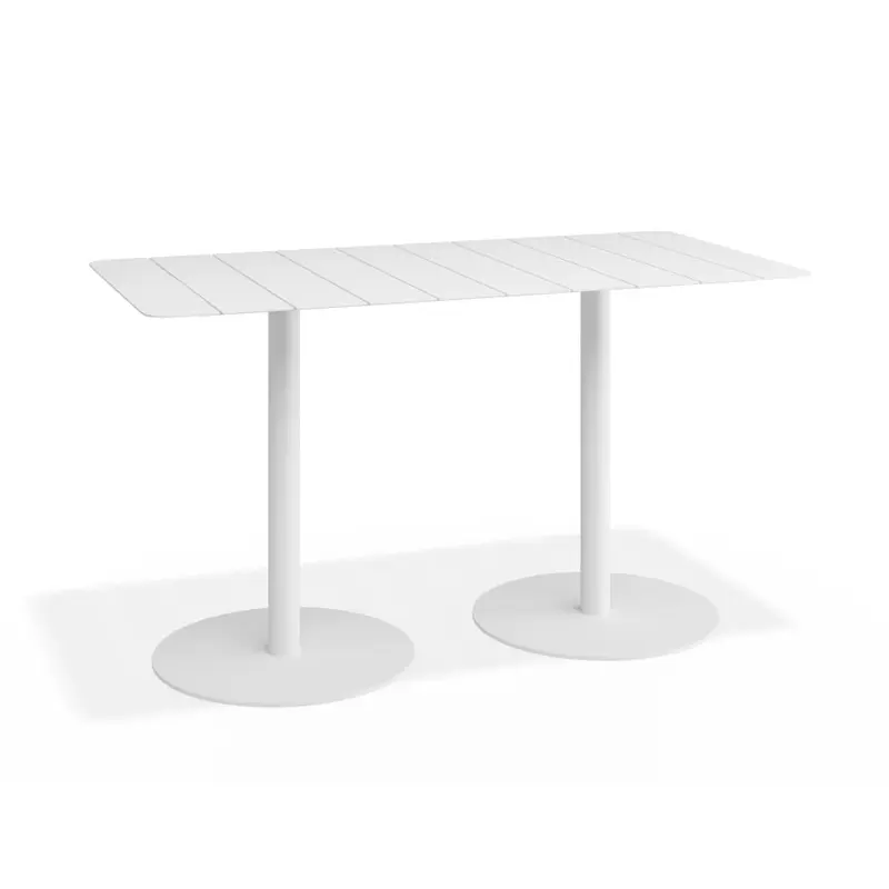 Roku Rectangle Cafe Table - Outdoor - White