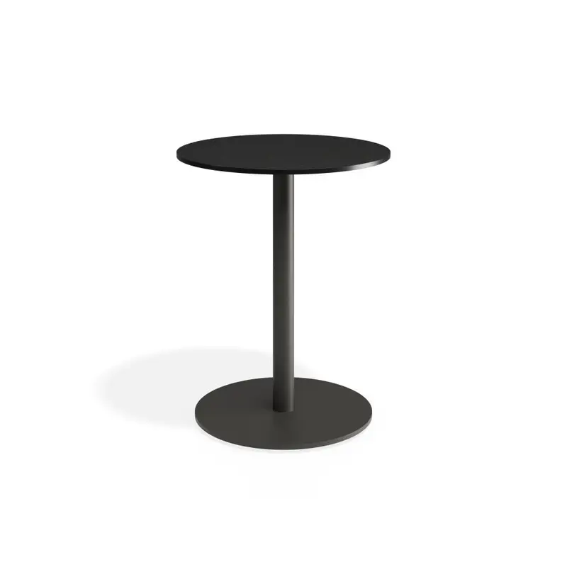 Roku Solara Compact Laminate Cafe Table - Outdoor - Charcoal - 60 Dia Top